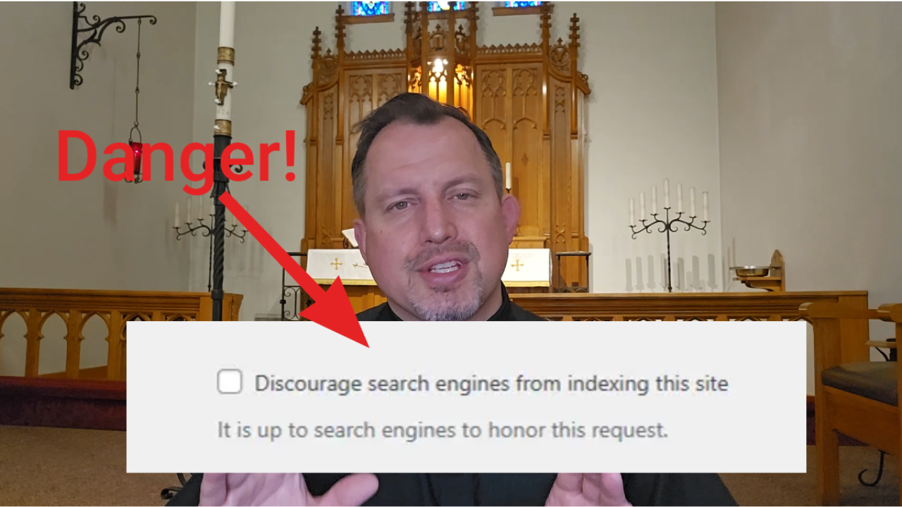 Image of 'discourage search engines from indexing your site' checkbox