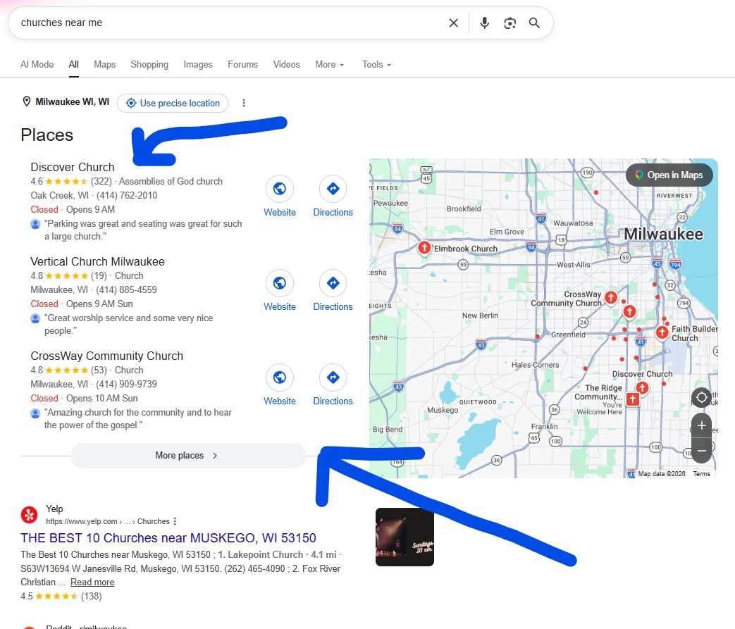 map pack or local pack in Google