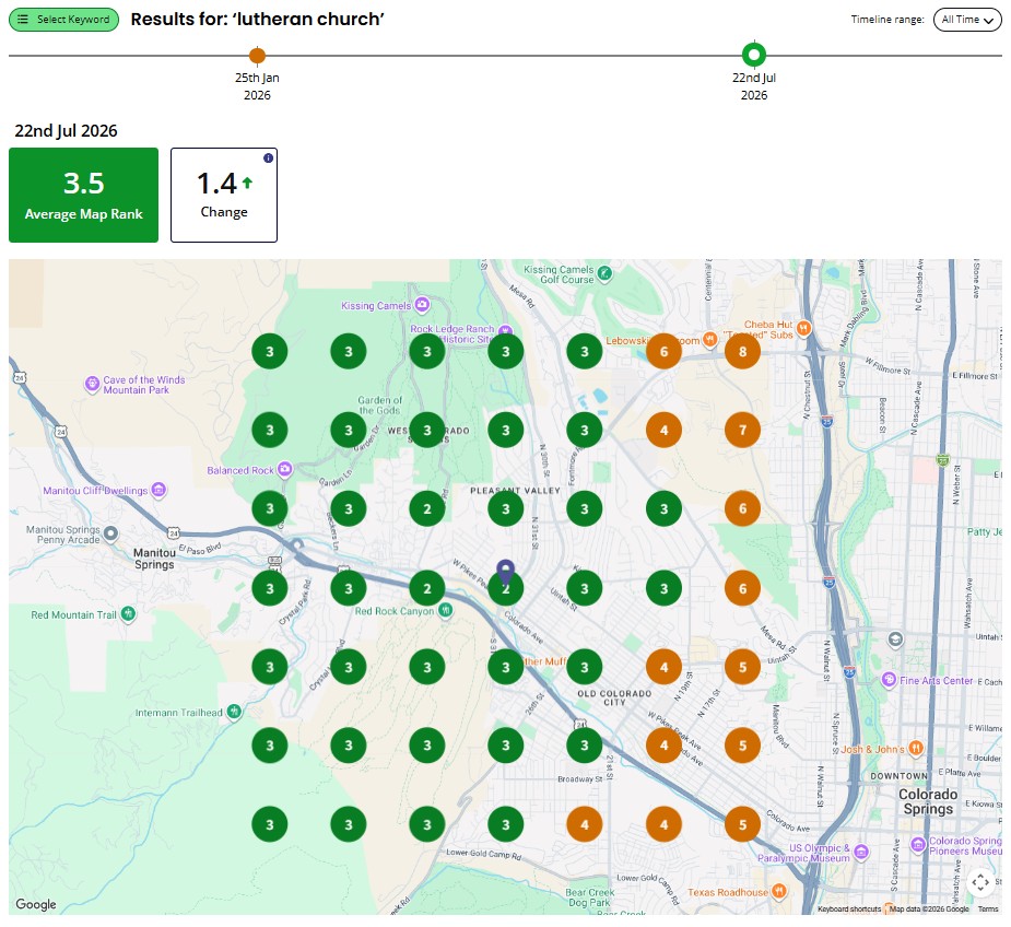 grid report for rock of ages Lutheran Church
